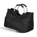 Produktbild: B-Ware eluno Einkaufstasche WARWE aus Polyester, schwarz 43 x 29,5 x 23,5