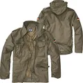 Produktbild: BWuM Feldjacke M65 + Patch & Flaggen, Größe:XS, Farbe:Oliv