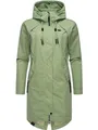 Produktbild: Ragwear Langer wasserdichter Oversized Damen Übergangsmantel Parka mit Kapuze Rejany YOUMODO Dusty Green Gr. M
