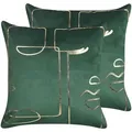 Produktbild: Beliani Dekokissen, Smaragdgrün, Textil, 45x45 cm, Wohntextilien, Kissen, Dekokissen