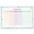 Produktbild: younikat Stundenplan Papier Block 25 Blatt Bunt - DIN A4 - dv1052