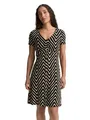 Produktbild: TOM TAILOR Damen 1045309 Kleid, 38779 - Black Zig Zag Design, 36 EU