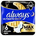 Produktbild: always Binde Ultimate Night - Max Protection mit Flügeln BigPack 12 Damenbinden