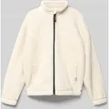 Produktbild: Garcia Fleecejacke mit Stehkragen in Ecru, Größe 152