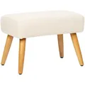 Produktbild: Beliani Hocker, Beige, Textil, 1-Sitzer, Rechteckig, 50x35x30 cm, Wohnzimmer, Hocker, Sitzhocker