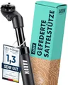 Produktbild: AARON Spring Federsattelstütze mit 27,2 mm Durchmesser | Gefederte Aluminium Sattelstütze mit 350mm Länge | Fahrrad Sattelstütze gefedert für E-Bike, MTB, Trekking Citybike u.v.m. schwarz