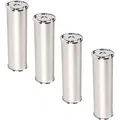 Produktbild: So-tech - Sotech 4er Set Möbelfüße Rado (höhe 400 Mm, Ø 50 Mm, Aluminium / Chrom Poliert) Höhenverstellbare Schrankfüße