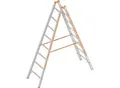 Produktbild: Layher Sprossen-Stehleiter, beidseitig begehbar, 2 x 8 Sprossen