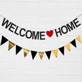 Produktbild: Welcome Home Girlande Welcome Home girlande banner + Dreieck Flagge Banner go...