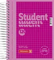 Produktbild: BRUNNEN Collegeblock Premium Student Colour Code | A6, kariert, 120 Blatt, pink