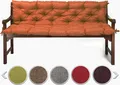Produktbild: sunnypillow Bankauflage Stuhlkissen Bankkissen 110 x 40 x 40 cm cm Sitzkissen und Rückenkissen für Hollywoodschaukel Polsterauflage Auflage - Orange
