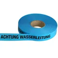 Produktbild: ACHTUNG WASSER/WASSERLEITUNG Trassen-Warnband/Trassenband/Warnband/Band 250 m x 40 mm, blau