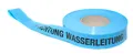 Produktbild: Trassenwarnband Achtung Wasserleitung blau 250m lang