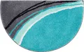 Produktbild: Erwin Müller Duschvorlage Mykonos, Duschmatte, Duschvorleger rutschhemmend türkis Größe 50x80 cm - kuscheliger Hochflor, für Fußbodenheizung geeignet (weitere Farben)
