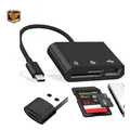 Produktbild: USB Kartenleser 6 in 1 SD Micro SD TF USB C OTG