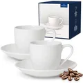Produktbild: Villeroy & Boch – For Me Tassen- und Becherset Set 4 teilig Weiß, Spülmaschinenfest, Mikrowellensicher, Tasse, Tassen, Becher, Porzellan, Heißgetränkebecher, Premium Porzellan