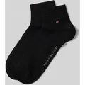 Produktbild: Tommy Hilfiger Sneaker-Socken aus Baumwoll-Mix im 2er-Pack Modell '2ER QUARTER' in Black, Größe 39/42