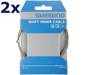 Produktbild: 2x Shimano Schaltzug Edelstahl SUS 1.2x2.100mm Innenzug Fahrrad Korrosionsschutz
