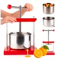 Produktbild: SuperButelki.pl – Obstpresse 3 Liter, manuelle Presse 3 l für Gemüse, Wein, Liköre, Olivenöl, Öl, zum Pressen, für Konserve