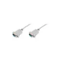 Produktbild: Assmann Zero-Modem connection cable. D-Sub9 F/F. 3.0m. snap-hoods. be (AK-610100-030-E)