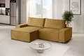 Produktbild: Beautysofa Ecksofa komfortable Zimmerecke San Remo mit gestreiftem Stoff, mit Relaxfunktion