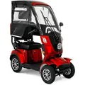 Produktbild: Deisla, Vierrad DS4-25, Rot 60V-30Ah Lithium-Akku, 1000 Watt, Dach, Wetterschutz, Heckkoffer
