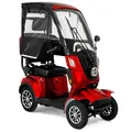 Produktbild: Deisla DS4-25 Vierrad mit Dach und Wetterschutz, Lithium-Akku, Rot, 25 km/h