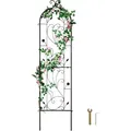 Produktbild: VEVOR Rankhilfe, 38x152 cm, Rankgitter, rostfreies Metallspalier für Gartenblumen, Kletterrosen-Spalier, Gurkenstütze, Kletterhilfe, dekoratives hohes Clematis-Spalier für Innenhöfe & Rasenflächen