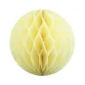 Produktbild: 1 Wabenball 20cm // Wabenkugel Honeycomb Hänge Deko Ballon Laternen Aufhänger Waben Bälle Papier Pompons Dekoration Geburtstag Party Hochzeit (creme / hellcreme 820)