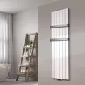 Produktbild: Badheizkörper Design Peking 3 180x47cm 1118 Watt weiß (+2 Halter 50mm) SZAGATO Handtuchwärmer Handtuchtrockner Handtuchhalter Paneelheizkörper vertikal Mittelanschluß Flachheizkörper
