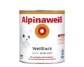 Produktbild: Alpinaweiß Weißlack 2 l alpinaweiß extra matt Lack Universallack Innen Außen