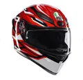 Produktbild: Motorrad-Helm Integral E2206 AGV K1 S K1-S Lion Rot Und Weiß Größe M
