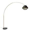 Produktbild: Qazqa Bogenlampe Xxl, ohne Leuchtmittel, Warmweiß, QAZQA Bogen­lampe, e27, Grün, Velours, classic-antique