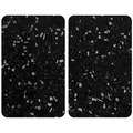 Produktbild: WENKO Herdschutzplatte Terrazzo, 2er-Set, Schwarz, 52x30 cm