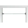Produktbild: Teleskop-klemmstange Herkules 47-80cm, Klemmregal, Weiß, Pulverbeschichtetes Metall Weiß, Kunststoff (abs) Hellgrau, Polyvinylchlorid Weiß - Weiß - Wenko