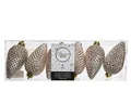 Produktbild: Christbaumschmuck Zapfen Kunststoff 8 x 4,5 cm 6 Stück Anhänger Champagner