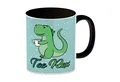 Produktbild: speecheese Tasse Tee Rex Kaffeebecher Schwarz mit Dinosaurier mit Tasse Motiv