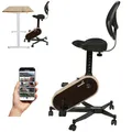 Produktbild: Skandika Office Bike | Deskbike für Home Office, Kinomap App kompatibel, Fahrradstuhl bis 150 kg, 8 Widerstandsstufen | Heimtrainer, Schreibtisch Fahrrad für Zuhause Bürotisch, Fahrradschreibtisch
