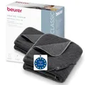 Produktbild: Beurer HD 65 Heizdecke, leichte Wärmedecke aus weichem Material mit 3 Temperaturstufen, Heizdecke mit Abschaltautomatik und Sicherheitssystem, maschinenwaschbar bei 30 °C, Made in Europe, grau