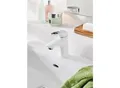 Produktbild: Grohe Eurostyle Waschtischarmatur 33558LS3 moon white S-Size, Griff offen, mit Ablaufgarnitur