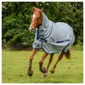 Produktbild: Bucas Pferde-Fliegendecke Bucas Buzz-Off Full Neck - silver/blue 140 cm