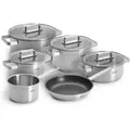 Produktbild: Woll Kochtopfset Steel, Silber, Metall, 20 cm,16 cm, 3,5 + 2,6 + 1,8 L, rostfrei, Kochen, Töpfe, Topfsets