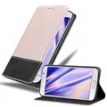 Produktbild: Cadorabo Hülle kompatibel mit Samsung Galaxy S6 aus Premium Kunst Leder Flip Klappbare Stoßfeste Magnetische [Standfunktion] [Kartenfächern] Cover Hülle für Galaxy S6 Tasche in Rosa