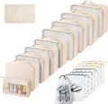 Produktbild: Koffer Organizer Set 18-Teilig, Wasserdicht Packing Cubes, Multifunktionale Trav