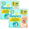 Produktbild: 2x 35 = 70 Stück Pampers Premium Protection Größe 2 4-8kg Windeln baby Dermatest