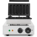 Produktbild: Waffeleisen Am Stiel, 6 Waffeln Gleichzeitig, 120 Stück Pro Stunde, Regelbar 0°-300°c, Teflonbeschichtet, Waffel Gusseisen Mit Edelstahlgehäuse, Waffle Maker 1550 Watt, Timerfunktion, Kaltgriff - Vertes