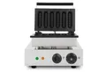 Produktbild: vertes Waffeleisen am Stiel 6 Waffeln gleichzeitig 120 Stück pro Stunde regelbar 0-300°C, 1550 W, teflonbeschichtet, mit Edelstahlgehäuse Timerfunktion, Kaltgriff