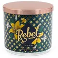 Produktbild: Frida Kahlo Duftkerze Frida Kahlo Rebel - 400g (1-tlg), Brenndauer 50 - 60 Stunden, Duftkerze Süß & Würzig, Holzig bunt