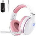 Produktbild: Wireless Gaming Headset mit 2.4GHz & Bluetooth, 50-mm Treiber, abnehmbares Mikrofon, Multi-Plattform, lange Akkulaufzeit