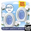Produktbild: Febreze Bad Lufterfrischer Reine Frische, 2 Stück | Bekämpft und verhindert Badgerüche kontinuierlich und sorgt für lang anhaltende Frische.